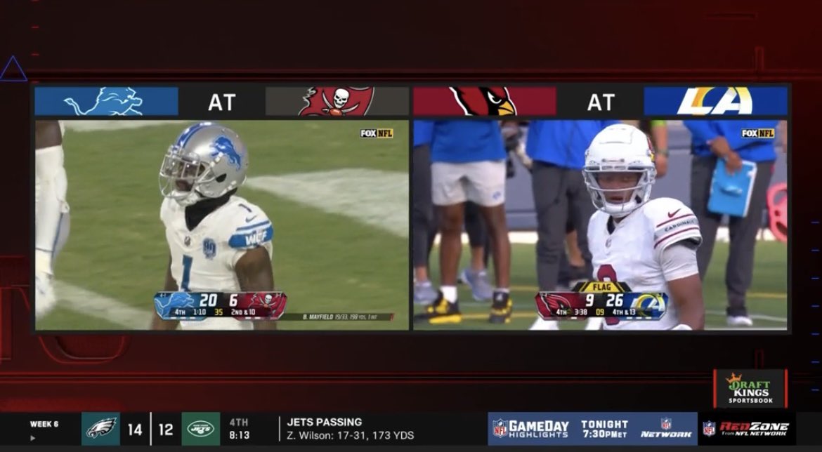 VFLs Cam Sutton and Josh Dobbs double boxed on RedZone