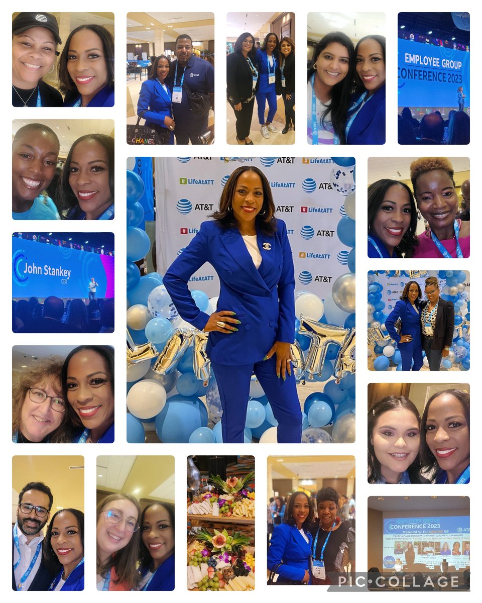 AT&T's ERG Conference was extraordinary! 💙 • • • • • • #ATT #ATTEGC23 #Lifeatatt #conference #friends #coworkers #fashion #style #leadership #networking