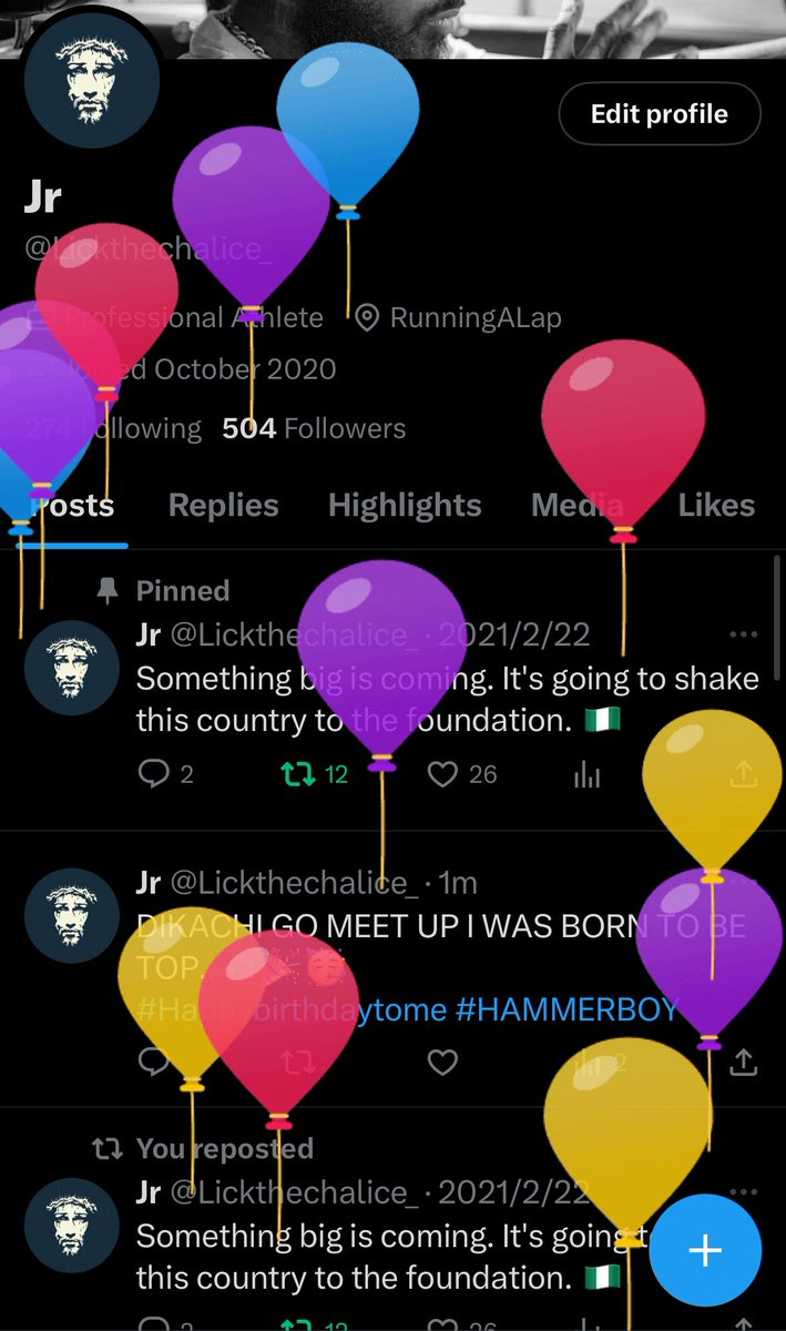 Lickthechalice_'s tweet photo. DIKACHI GO MEET UP I WAS BORN TO BE TOP.. +1🎉🥳
#Happybirthdaytome #HAMMERBOY https://t.co/TkV8Vu5Bz7