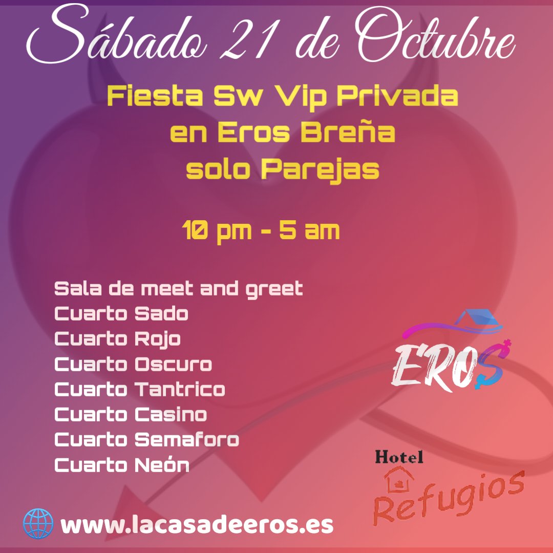 lacasadeeros's tweet photo. Nada cambia los deseos de ser parte de sus #fantasías
Sigue la Ruta Eros
➡️Viernez en Eros Colonial (cercado de Lima) 👉 solo parejas👉 de 6pm a 12 m
➡️Sábado en Eros Breña 👉 solo Parejas 👉 10 pm a 5 am
FIN DE SEMANA DE DIABLITAS😈💋
#swingelima
#somoseros
☎️931 978 281 https://t.co/tprX03m1QG