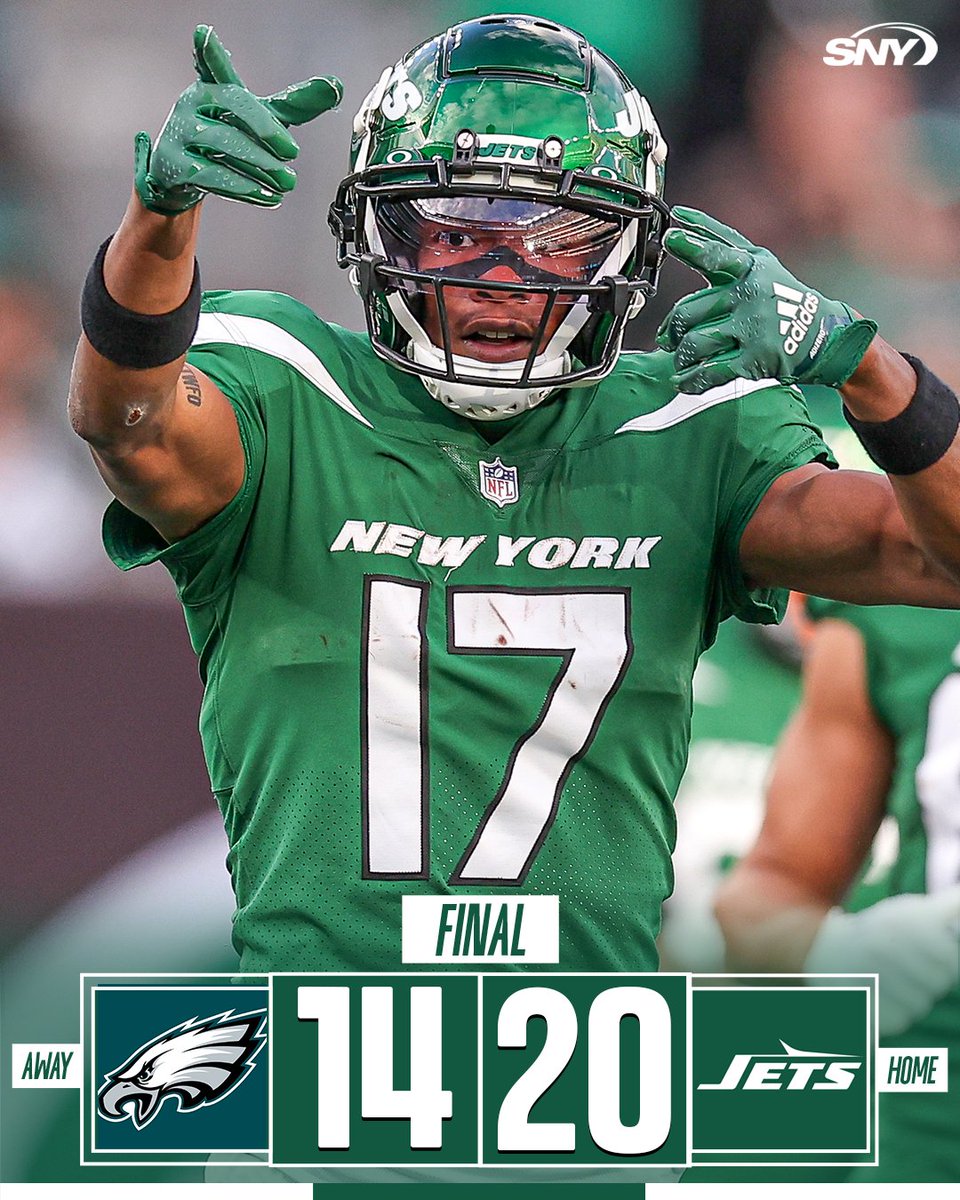 snyjets's tweet photo. THE NEW YORK JETS HAVE THEMSELVES A WIN AGAINST THE EAGLES 🔥 https://t.co/c8nXpUofOS