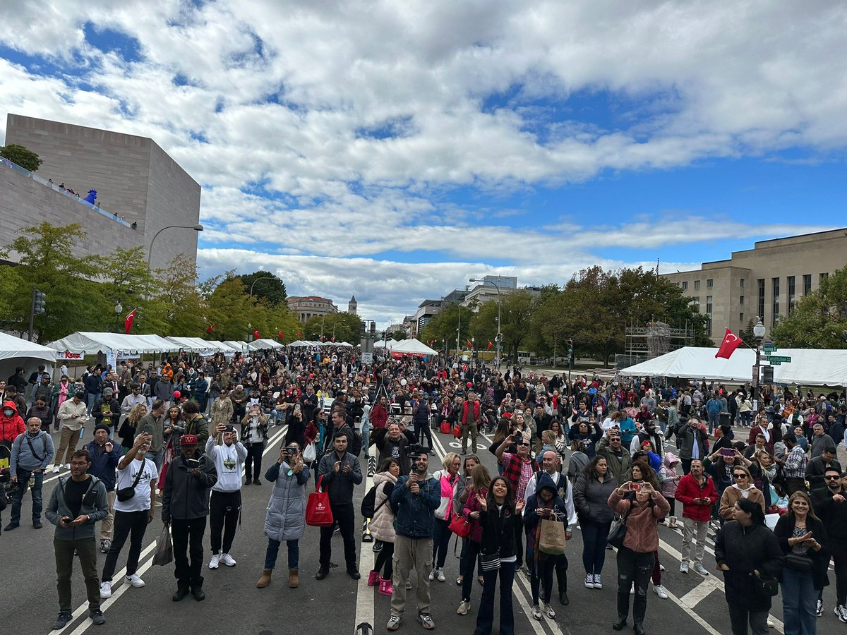 Today, Ambassador <a href="/HMuratMercan/">Hakikati Aramak...</a> and Ms. İnci Mercan participated in Turkish Festival. 

The festival attracted great deal of attention. The leading flavors of Turkish cuisine, dances&amp;songs from different regions of Türkiye were introduced in the festival.

<a href="/Zincimercan/">Zincimercan</a> <a href="/ATADC/">ATA-DC</a>