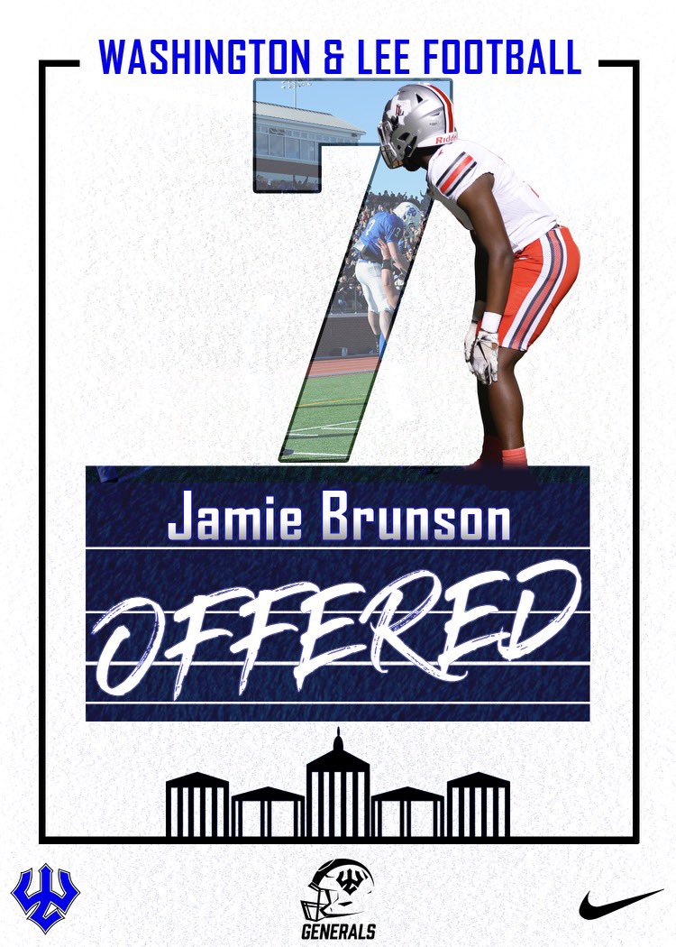 #AGTG After a great conversation with <a href="/CoachCollinsII/">Tony Collins II</a>, I’m blessed and honored to receive an offer from Washington and Lee University!!
<a href="/CoachVWill/">Coach Vince Williams</a> 
<a href="/TheCoachJohns/">Jason Johns</a> 
@ChrisRossLOJO