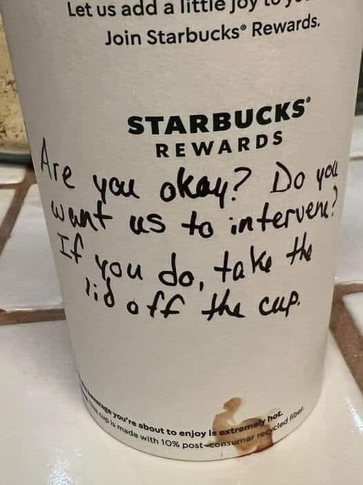 This gave me goosebumps. “My 18-year-old daughter was at Starbucks, alone, the other night. A man came up to her and started talking to her. A barista handed her “an extra hot chocolate someone forgot to pick up.” How grateful I am for people who look out for other…