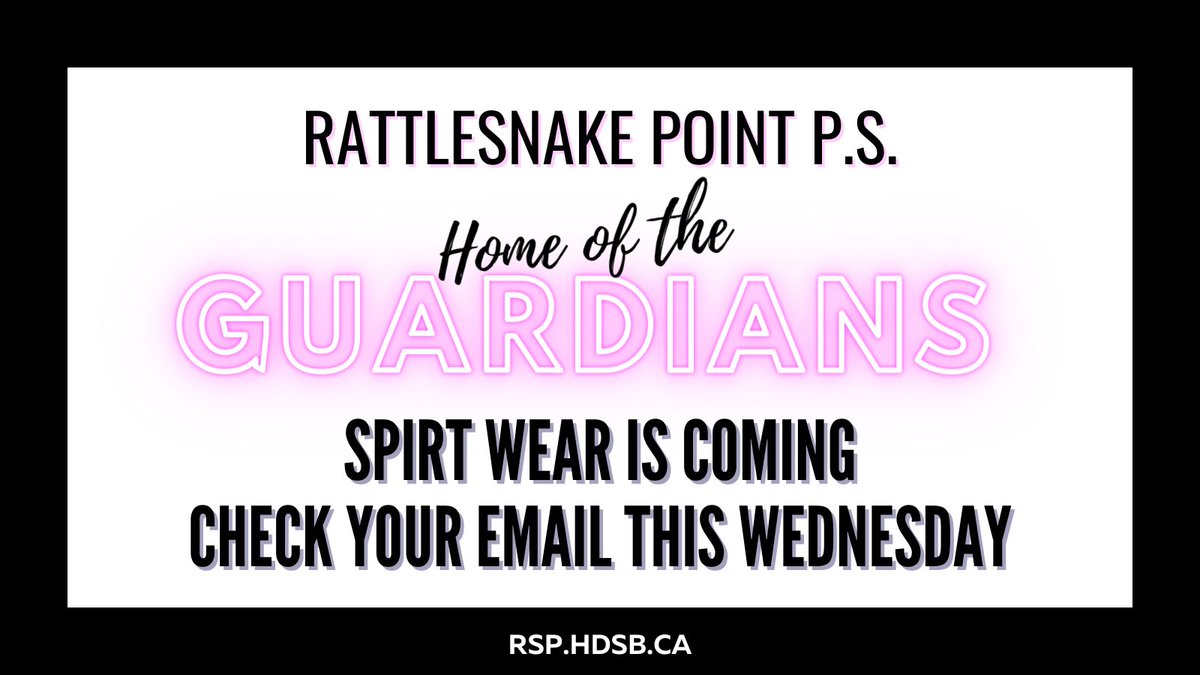 📣Spirit Wear is Coming to RSP!!! 📣Check your email 📧 this Wednesday for more information on how to get yours!  👕👚🧢