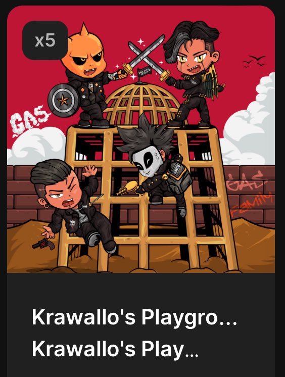 Haven’t minted anything in what feels like decades but will never pass up the opportunity in supporting one of the <a href="/gangsterallstar/">GANGSTER ALL ★ STAR ギャングオールスター</a> fam. Thank you #gangsterallstar for giving us a channel to support.

Standing by you <a href="/KrawalloKrypto/">Krawallo 🐿️ | Squirrel Triad</a> 🫶🏻

p.s Krawallo’s Playground is so cute! 💜🤏🏻