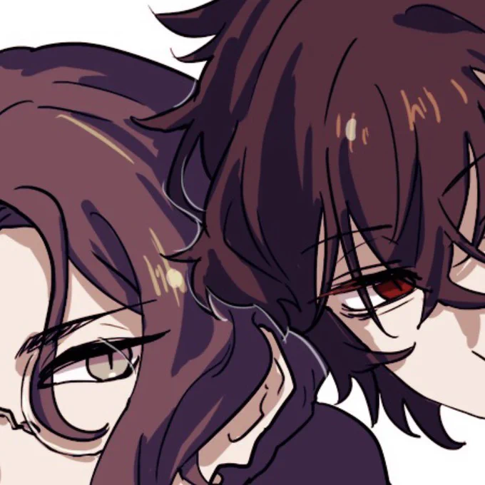 (notCP) もしかしなくても頭くっついて髪くしゃってなるのヘキだな??って気付いた 高低差あるとなお良し