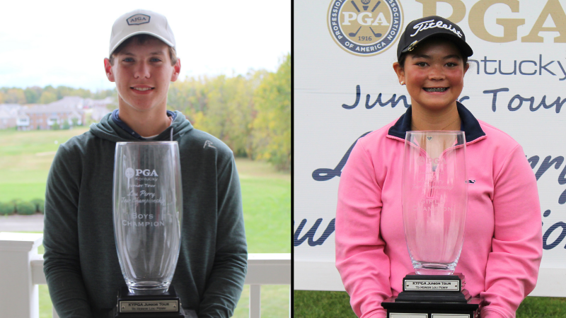 A great ending to a fantastic 2023 Kentucky PGA Junior Tour season today at the Lou Perry Tour Championship!

Click here to read more: kyjuniorgolf.org/news/corbin-an…

Click here for the photo gallery: flickr.com/photos/kygolf/…