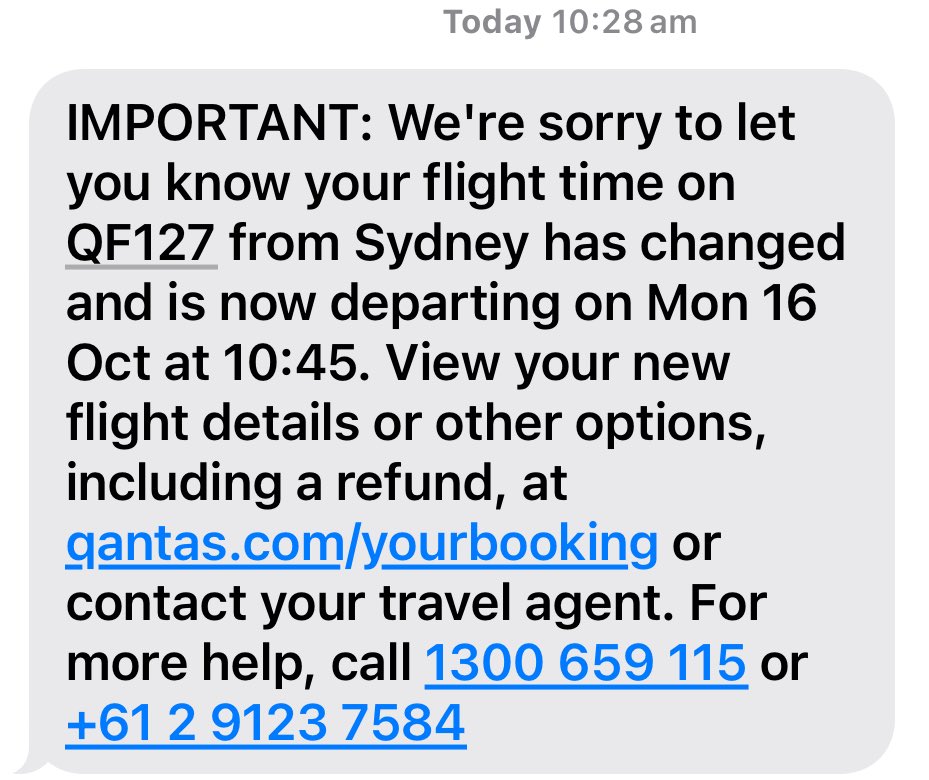 mattcodrington's tweet image. Changing the departure time AFTER the scheduled departure time allows Qantas to still claim an ON TIME departure for their metrics. I think you have to be honest with yourself and your customers sometimes….