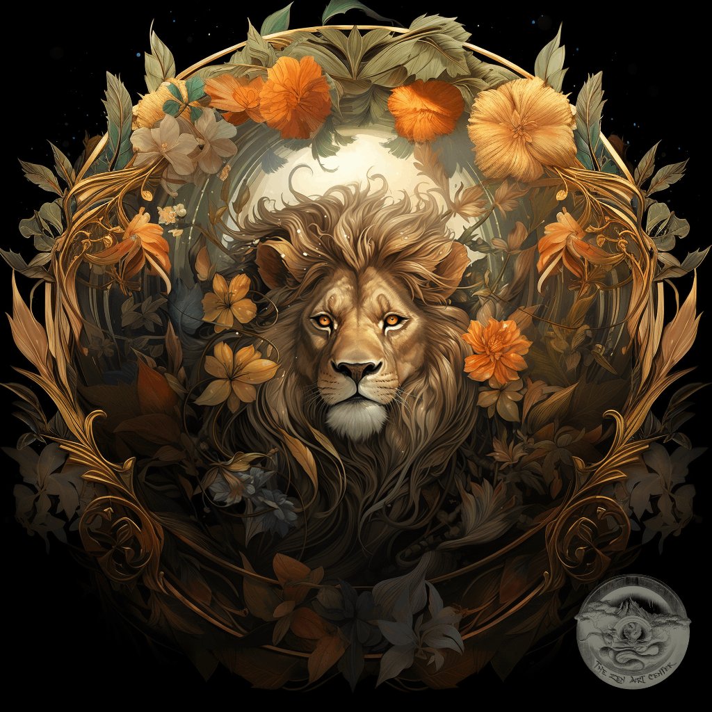 'Lion Nouveau' by Zen Master Sebastian Rizzon #lion #lions #lionart #artnouveau #zenmaster #art #midjourney #aiartist #aiart #dragon #aiartcommunity #digitalart #fantasy #fantasyart #digitalphotoart #digitalartist #digitalartwork #digitalillustrations #midjourneyart #artoftheday