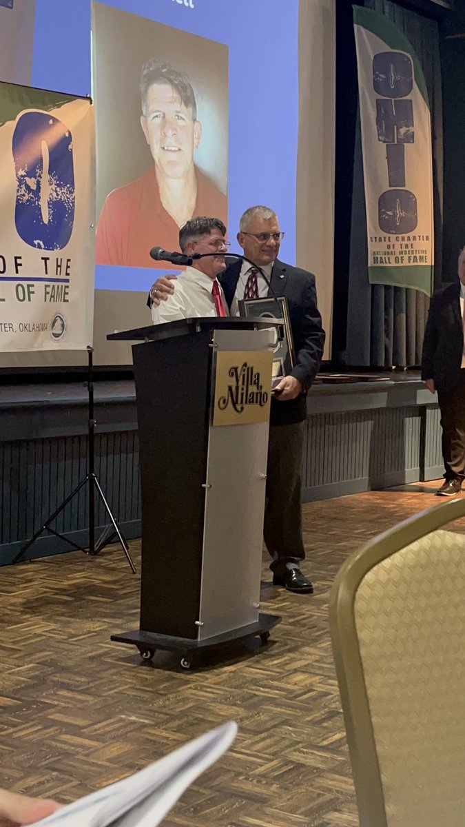 Congrats to Coach Erik Burnett on his induction today into the Ohio Chapter of the National Wrestling Hall of Fame
