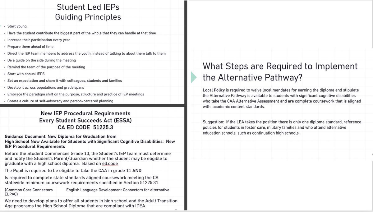 CATA_transition's tweet image. Thank you for your work @tracyscottkelly ! We are hoping you shared @CATA_transition! We have a new Basics resource on #TransitionPlanning under IDEA. Student led conferences lead to the most positive IEPS! Thx for sharing #CTASPED @WeAreCTA