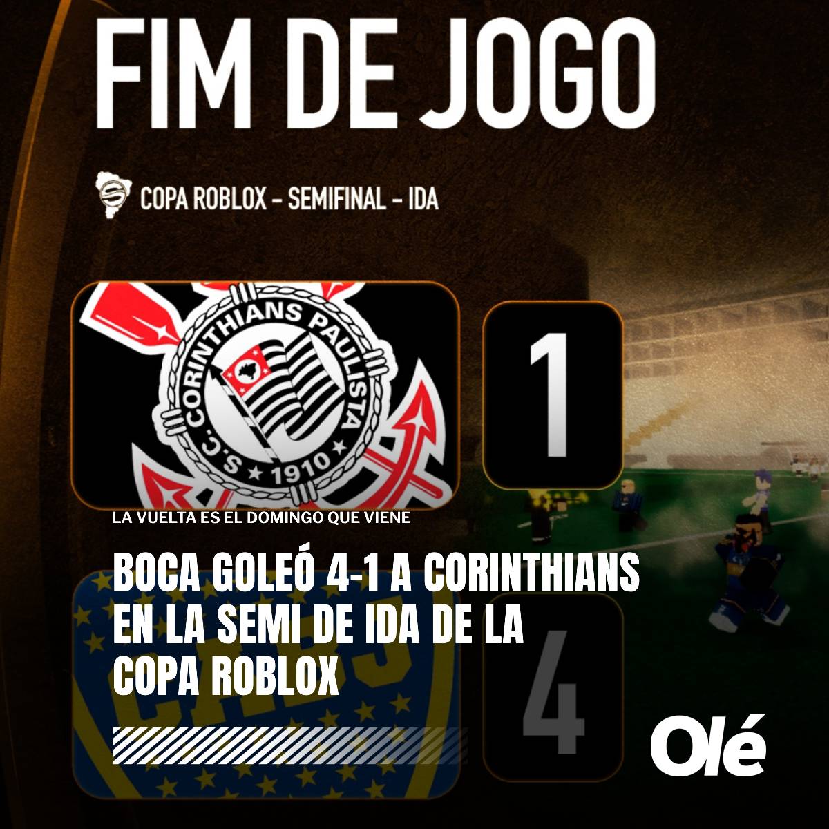 Copa Roblox 🏆 on X: FIM DE JOGO! ⏰ APÓS LEOBIGOL PEDIR UMA