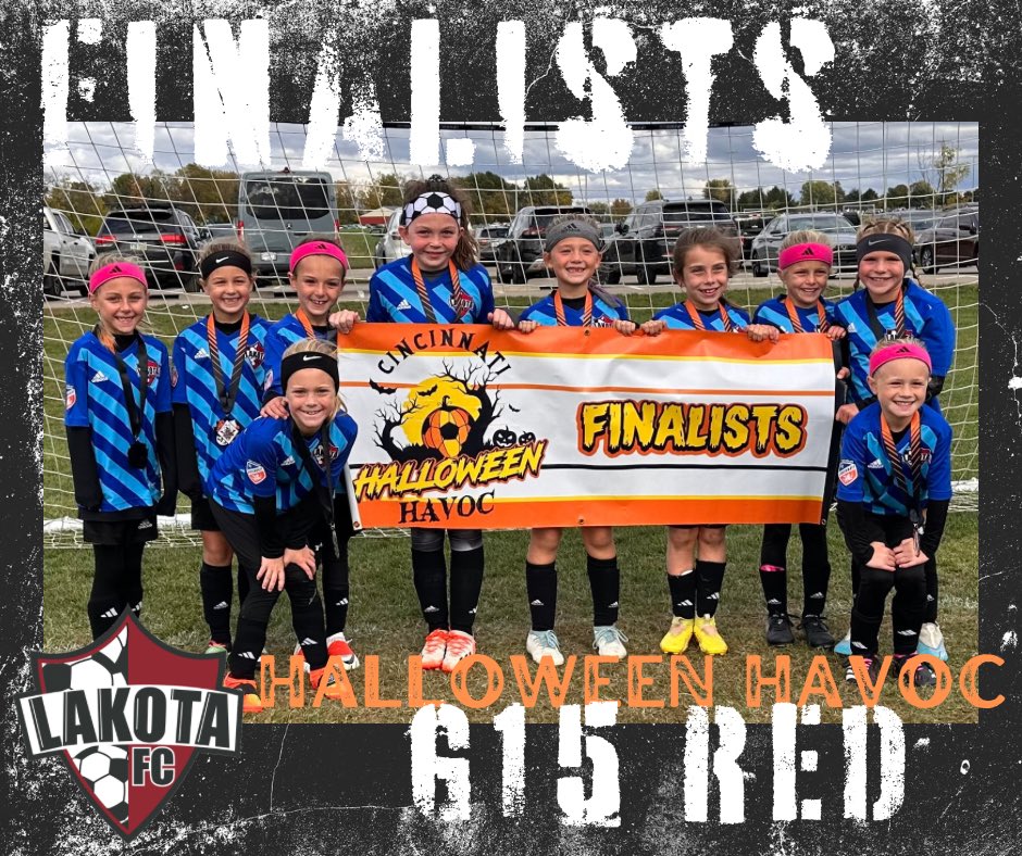 LakotaFC's tweet photo. Congratulations G15 Red team! Finalists at the Halloween Havoc! They fell in the finals via a PK shootout. Well done girls! https://t.co/67C6WULj4B