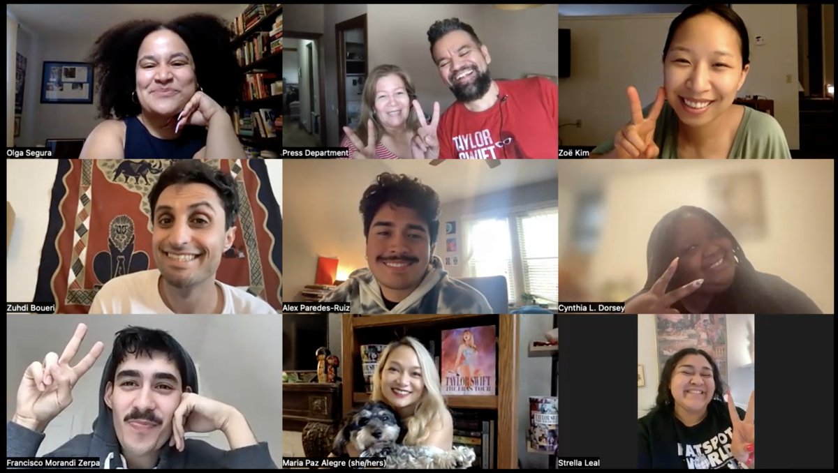 Thank you to our guest instructor this week, the brilliant @OlgaMSegura, for sharing their insight on becoming a personal essayist!

Special appearance by @josesolismayen's mom (whose own experience as an educator informed Jose on creating the Lab)

Mujeres poderosas 💪🏽