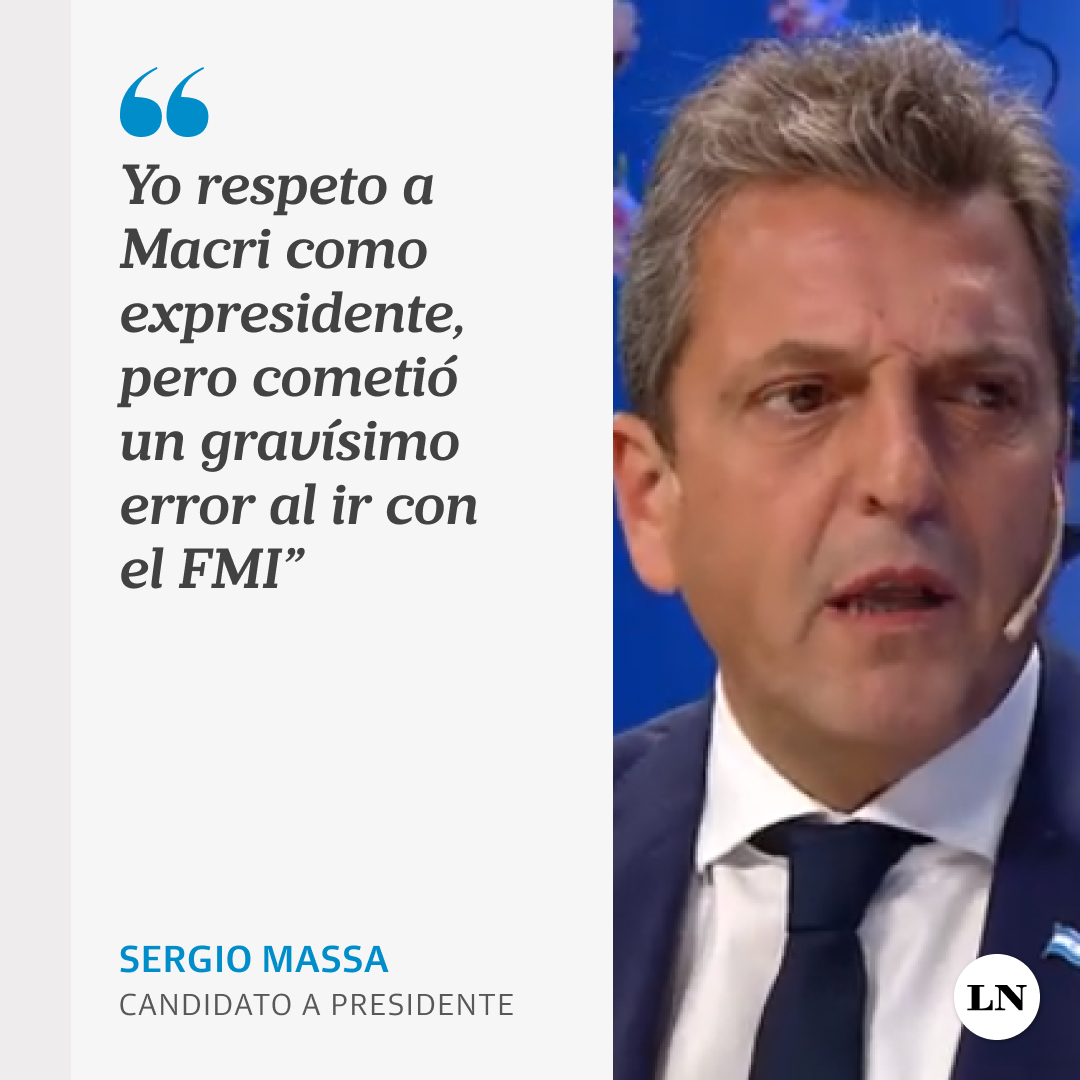 🗣Sergio Massa, en la mesa de Mirtha Legrand: "Yo respeto a Macri como expresidente, pero cometió un gravísimo error al ir con el FMI".