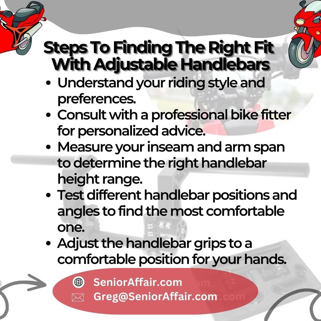 Getting the Right Fit for a More Comfortable Cycling Experience with Adjustable Handlebars 
For more about:buff.ly/3Fjcdd6 
#AdjustableHandlebars, #CyclingExperience, #ComfortableRide, #PersonalizedFit, #CyclingComfort, #BikeRide, #CyclingTips, #CyclingEfficiency