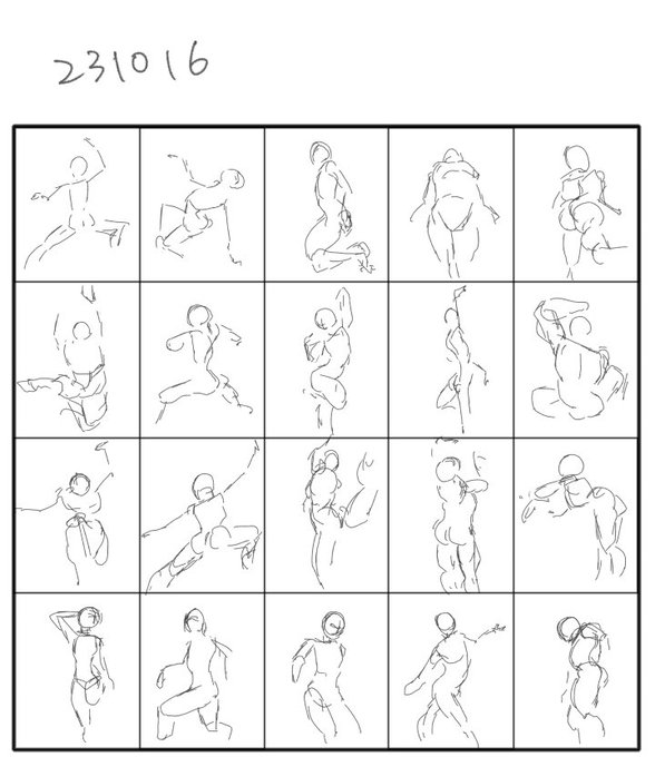 最近ちゃんとお絵描きできてないので、30秒ドローイングから始めようと思いました。
今週も張り切って参りましょう。 