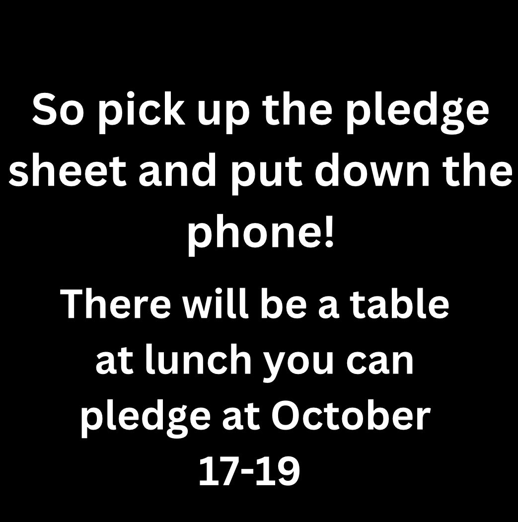 Please sign the pledge at ur lunch this week to support the cause! 🫶🏻♥️