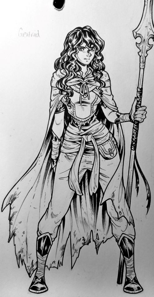 downgoessolo's tweet photo. Maybe week three is my week, or maybe you're waiting for the champ to return. Either way my suggestion for week three, @PinkBunnySaysSo , Is Gertrud designed by #fragtober belt holder herself @RenieDraws from my upcoming book 'Wrecked' https://t.co/gbLeG9QFcO https://t.co/26mm5OHe5B