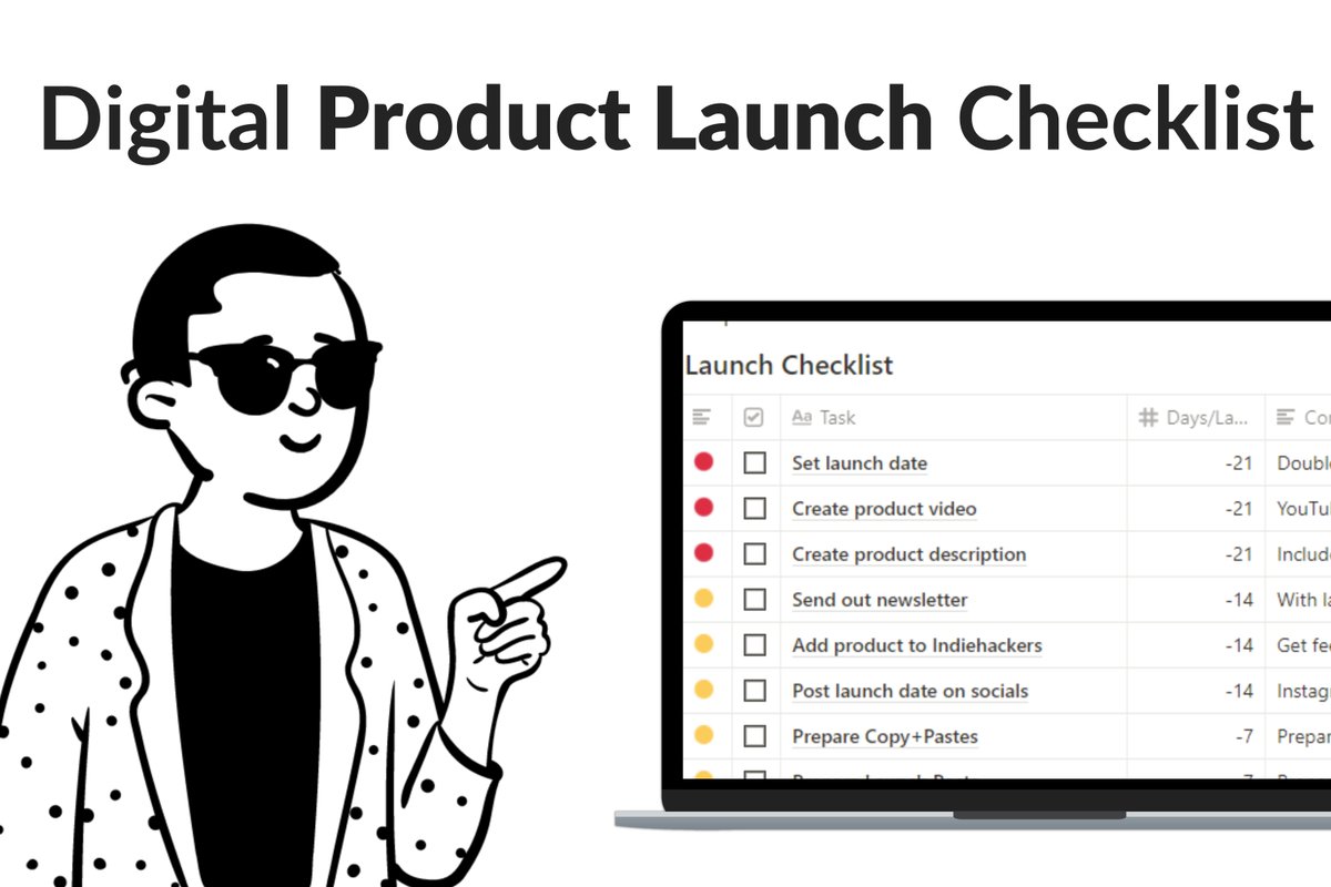 pascalkordon's tweet image. You can earn $50K from one single Producthunt launch.

But most people don't know how.

So I built Producthunt Launch Checklist

All the steps on:

• Pre-launch
• Launch
• Post Launch

To get it just:

1. Follow me (so I can DM)
2. Like &amp;amp; Retweet this tweet
3. Reply "LAUNCH"