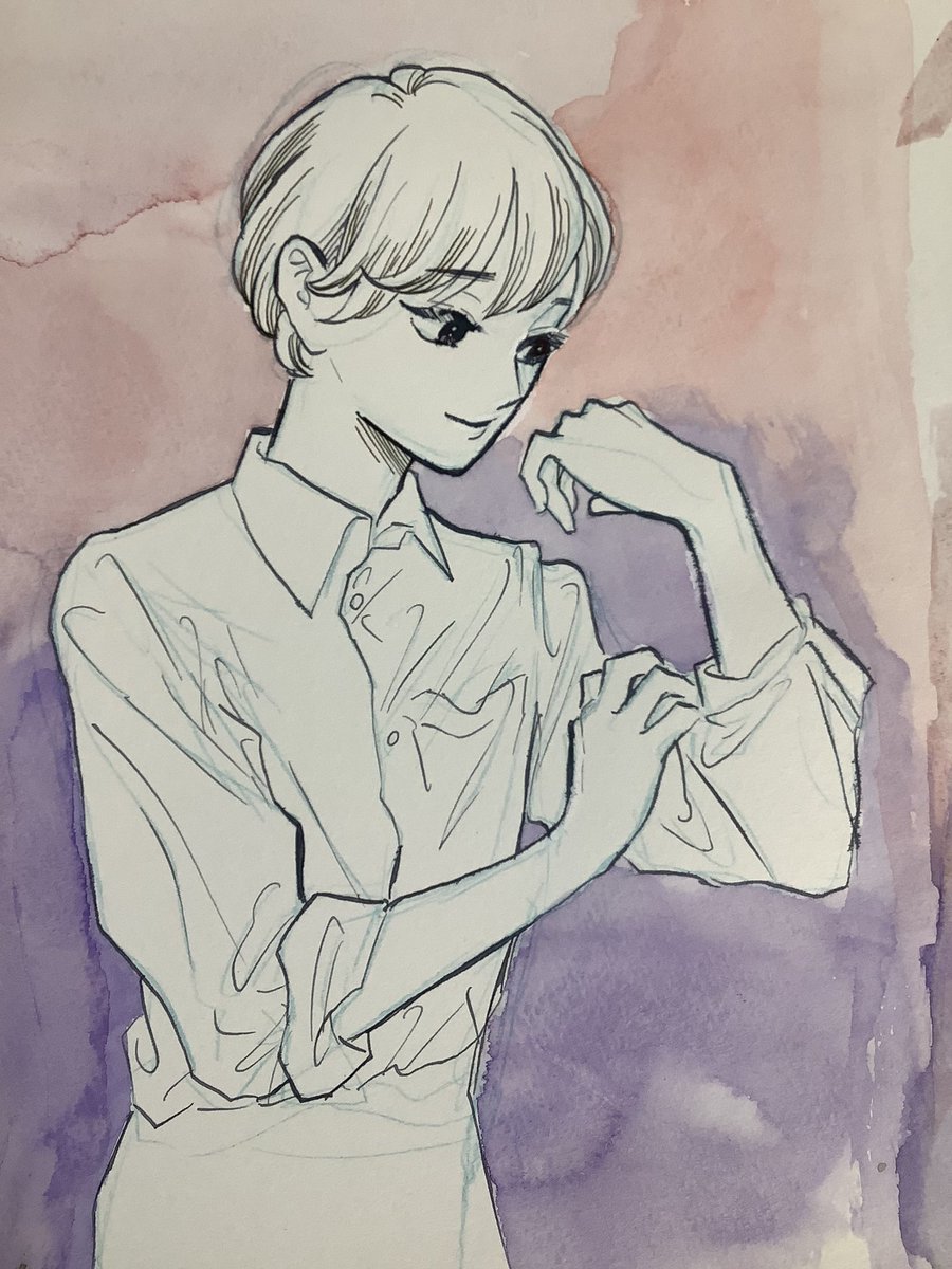 「午前中お絵描きして遊んだ!楽しかったから続けたいな〜午後は出かけてカフェでお茶飲」|新連載開始❤️🐰🐱黒崎冬子❤️作品RTしてもらえると嬉しい😍🦥🐥のイラスト
