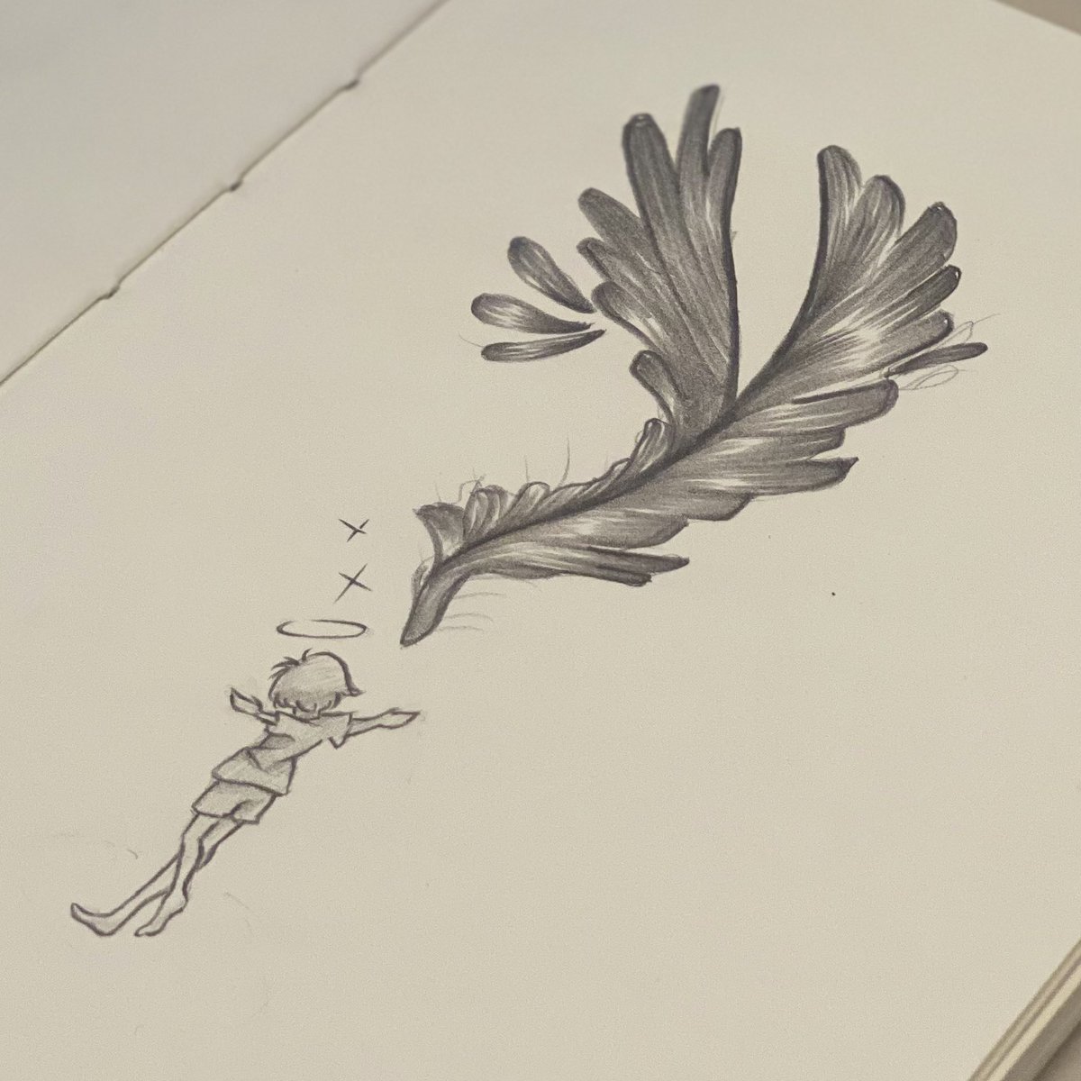 just_ndndn's tweet photo. Angel ~  
#inktober #inktober2023 #inktoberDay16 #Angel https://t.co/TTLiZG1s39