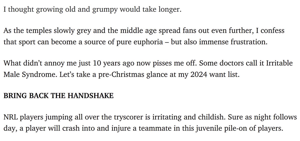 danielviles's tweet photo. @PantherMike182 @AndrewRLP @BulldogRitchie It is a real quote but it's from an article headed "Grumpy Old Man: What irritates Dean Ritchie most about sport today". It's written with self-awareness; letting his inner Abraham Simpson out to play. https://t.co/K0YZ96Ayxv