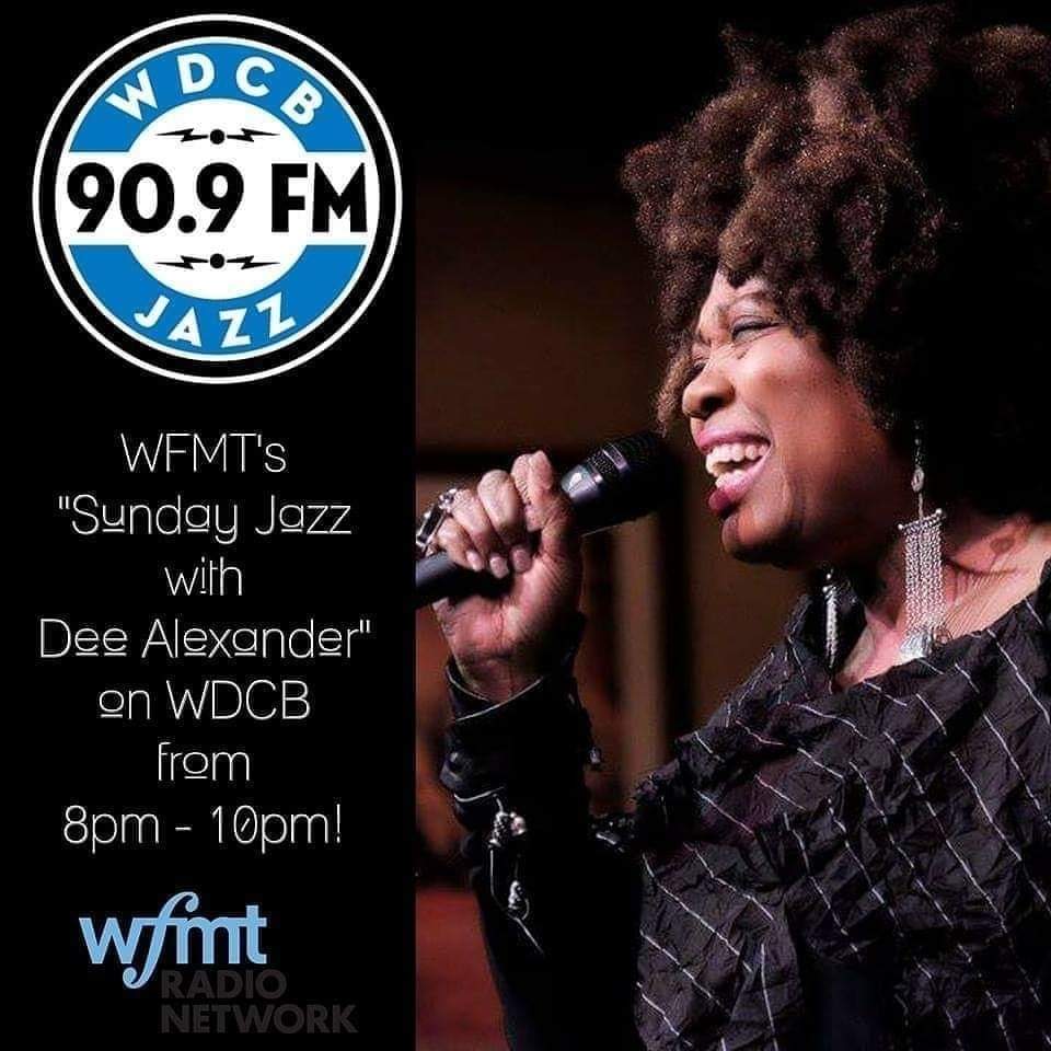 rossignol212's tweet photo. Are you listening to “Sunday Jazz with Dee Alexander" on WDCB Listener-Supported Jazz &amp; Blues? It's on now until 10pm!

Listen here:
https://t.co/2dj8LBk10B

Photo credit: Lauren Deutsch
Graphic design: Mashaune Hardy https://t.co/WaTuzW4zZt