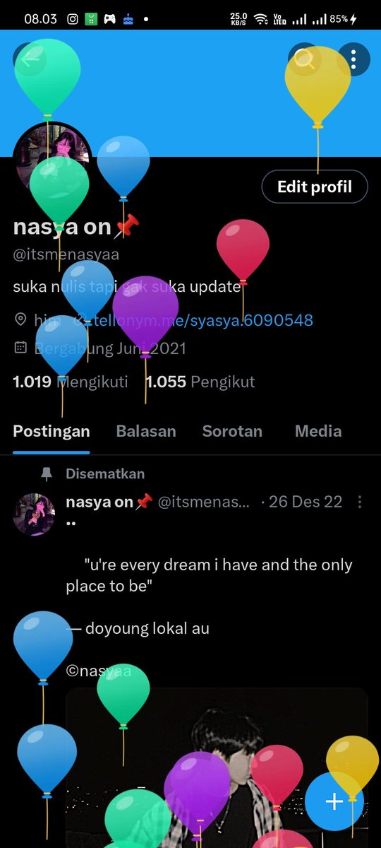 lucu bgttt ada balonnya