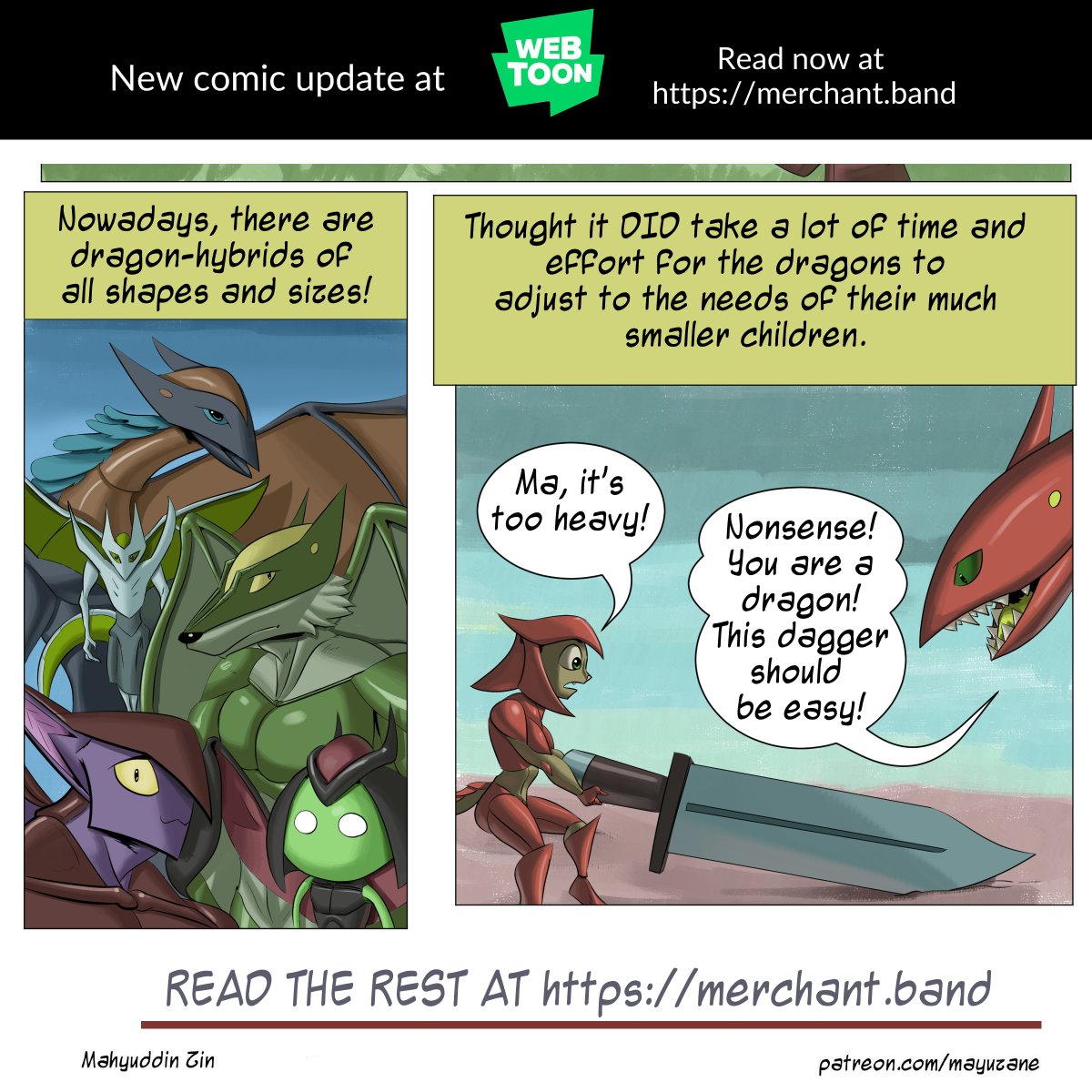 My fantasy adventure webcomic Merchant Band has updated!

Don’t worry, they’ll figure it out.

Read it here:
 webtoons.com/en/canvas/merc… #WEBTOON
