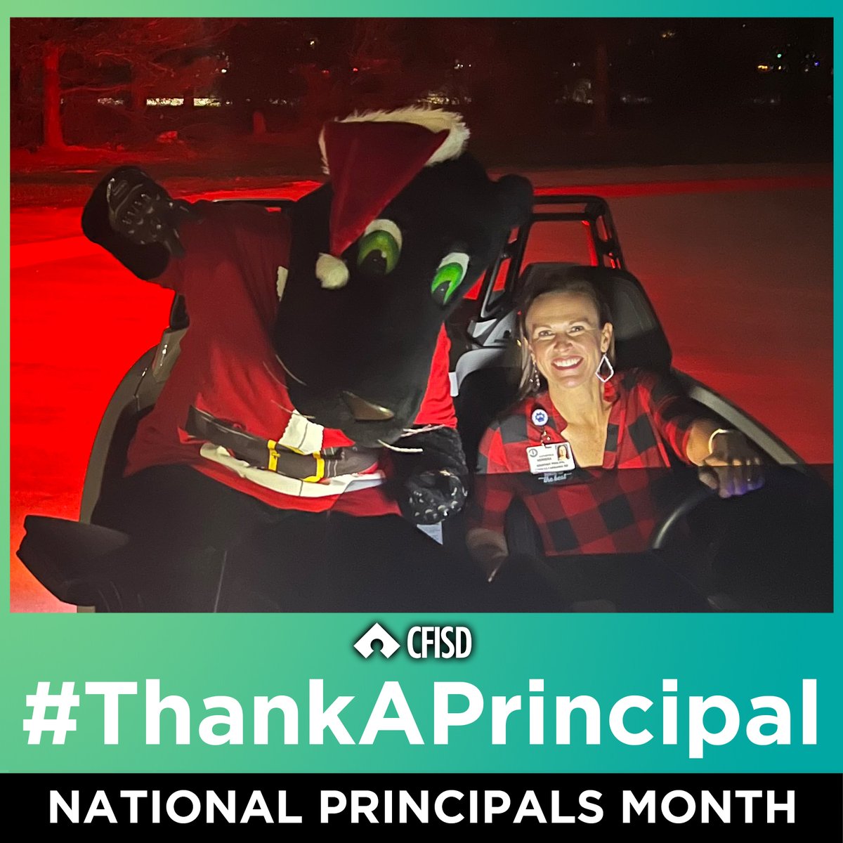 CyFairISD's tweet photo. Nominations for @popepanthers Principal Katie Herrera:

- "She has always been one of my biggest supporters over the last 10 years together at Pope!" ~ Paws the Mascot

- "In her first year, she has shown staff, students &amp; community how much she cares." ~ Amy

#ThankAPrincipal https://t.co/liGo96YfG9