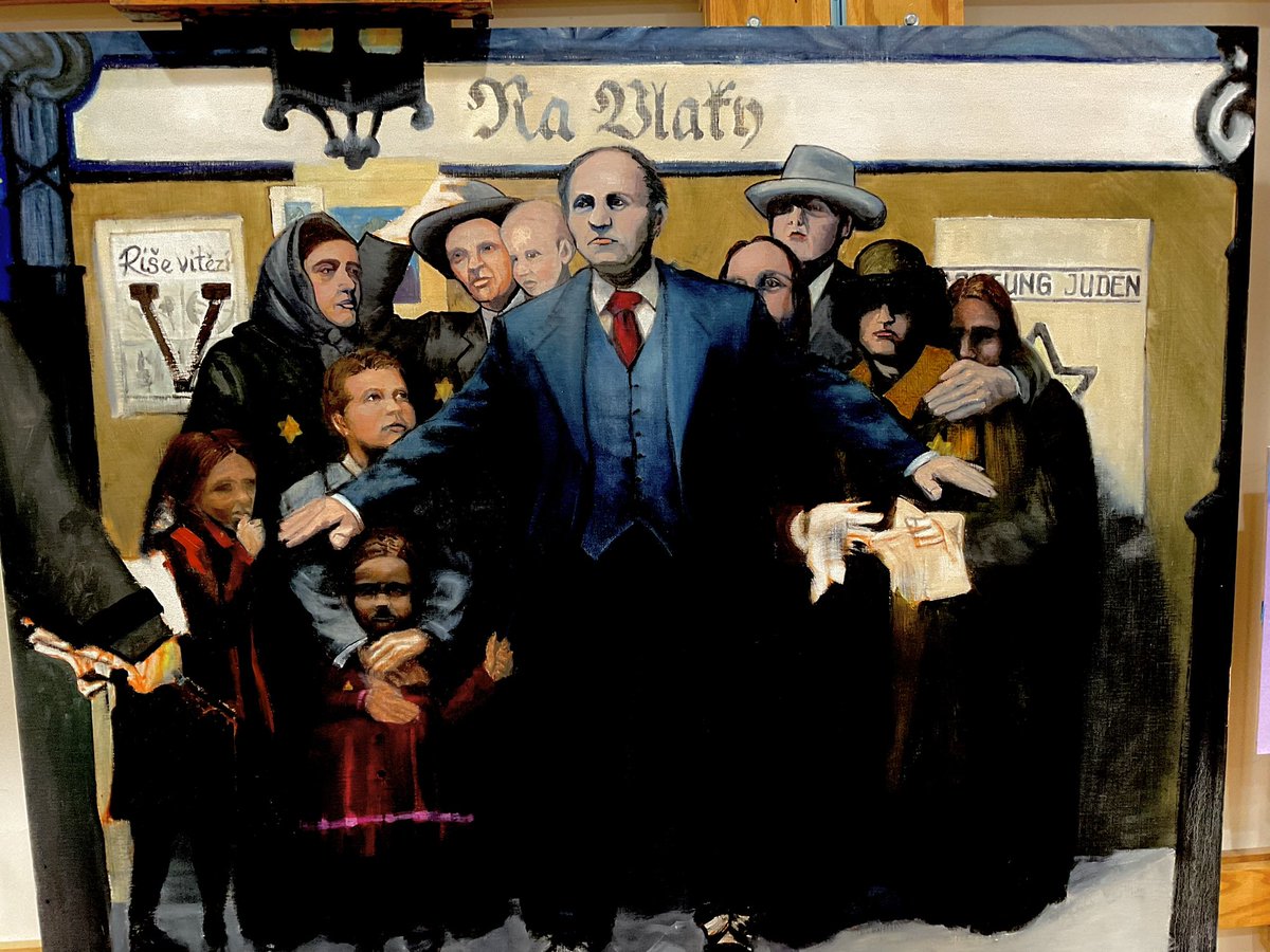 Our first plane from #Israel full of Americans is off the ground. What an honor to be able to work with my amazing audience to once again help those in need.  Also, spent some time painting Raoul Wallenberg from WW2.  Along way to go yet … A LONG WAY, but i think this is going