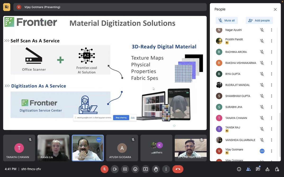 chetramthurwal's tweet photo. A webinar was organized on
 “Role of 3D Digital Material Creation and Reducing Physical Sample Making Process in Textile &amp; Fashion Industry"
Speakers: Dr. Vijay Gotmare
Representative Director 
Ms. Alexis Liu
Head of International Business, https://t.co/rBFRH8sZR3 Inc. (Taiwan) https://t.co/08LdjOA7SB