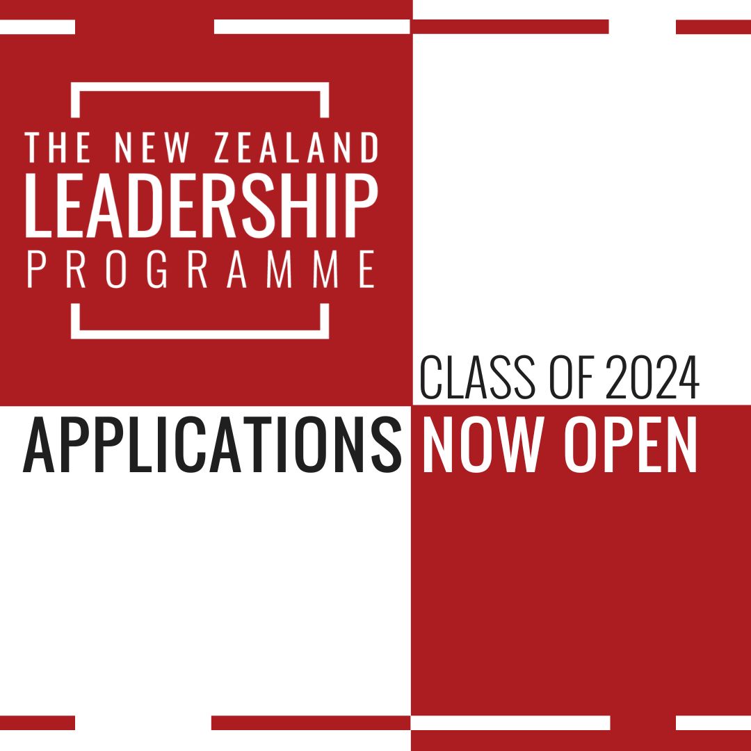 LeadershipNZ's tweet photo. 💥Applications are open for our NZLP Class of 2024!💥 
If you are feeling driven to make positive change for the future of Aotearoa, join us on next year's programme.

Apply now here 📲 https://t.co/51ufxE8TJa https://t.co/3S4zG4khVd
