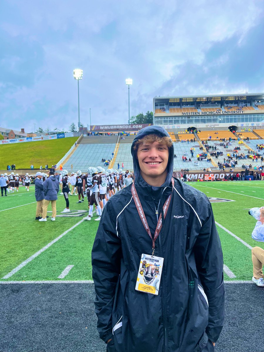 Thanks for the invite <a href="/WMU_Football/">Western Michigan Football</a>, and thanks to @WMUCoachEspo I had a great time, hope to be back soon. <a href="/MazzieGabriella/">Gabriella Mazzie</a> <a href="/CoachLT39/">Lance Taylor</a> <a href="/CoachEricEvans/">Eric Evans</a> <a href="/CamAllenFB/">Cam Allen</a>