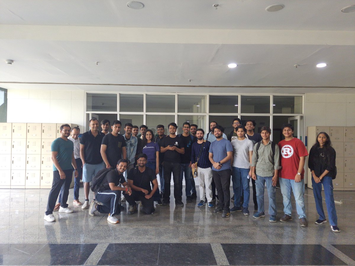 rustdelhi's tweet photo. [Rust Delhi Meetup #03]
It was an exciting experience for us to organise this meetup, and we hope that everyone who came, also found it worth their time. 

For more Rust meetups in Delhi, stay tuned, we'll be updating here the most out of all places.

Thank you everyone! https://t.co/pUnGCRhUOs