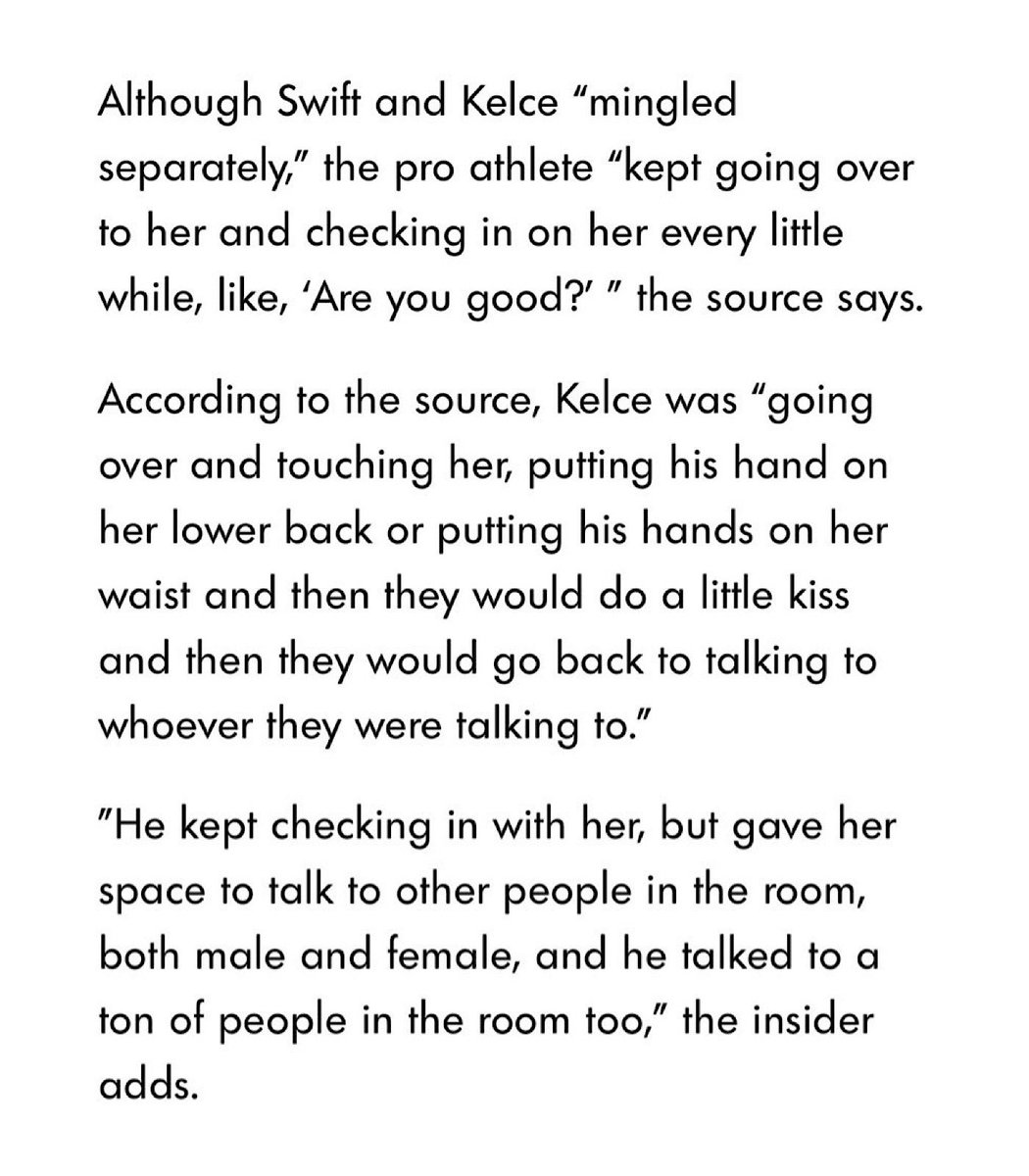 swifferupdates's tweet image. 📝| Travis Kelce was reportedly very attentive and affectionate with Taylor at the SNL afterparty, continually checking in with her throughout the night 😊

He was "putting his hand on her lower back or putting his hands on her waist and then they would do a little kiss" then…
