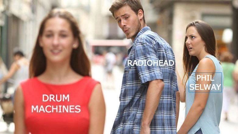 Drum machines, @radiohead & @philipselway 😁