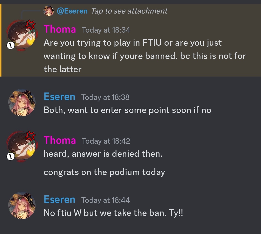 ✨️And with that, ftiu banned officially✨️