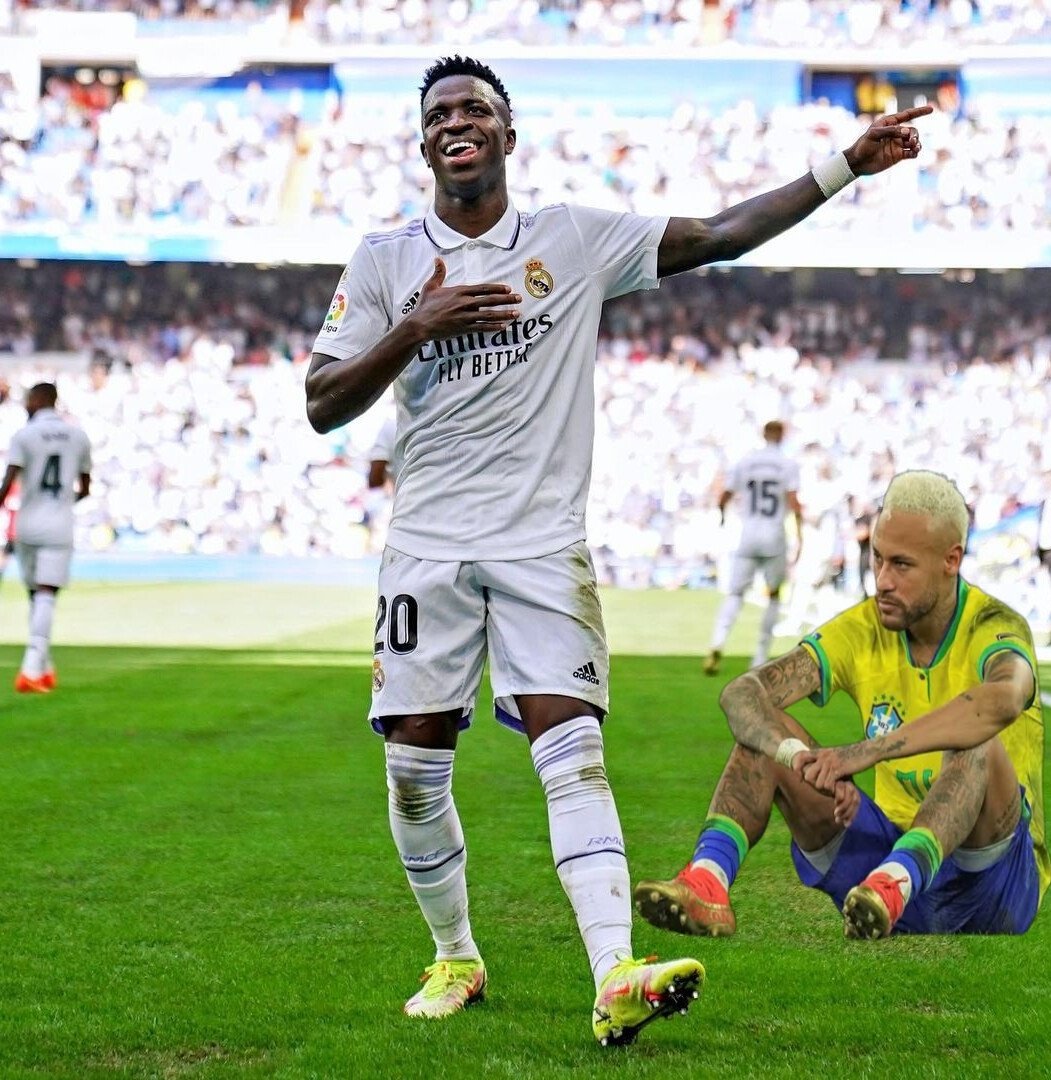 CarCielton's tweet photo. Vinicius jr vai ser o melhor do mundo nos próximos 2anos, algo que o Neymar por falta de comprometimento  nã  conseguiu,
mas para isso acontecer, tem que virar adulto e para de acompanhar a grande promessa do brasil camisa 10,  e deixar as baladas de lado._
"André Negão"Equador" https://t.co/5v16HbXnzp