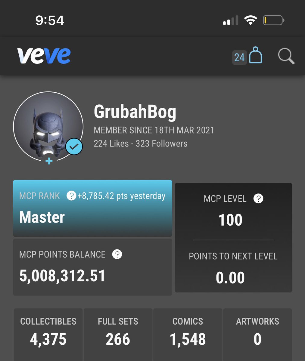 LET’S GO!!!!🎉🎉🎉

Level 100 achieved! 🙌🙌🙌🙌

Big things still to come from <a href="/veve_official/">VeVe | Digital Collectibles</a> <a href="/ecomi_/">ECOMI | $OMI ⭕️</a> <a href="/DavidYuNZ/">David Yu ⭕️</a> <a href="/Daniel00077/">DC⭕</a> 

<a href="/reverendalexg/">AlexG</a> <a href="/MrRolexes/">DrRolex 🥷</a> <a href="/MrMC1_eth/">MrMC1⭕️</a> <a href="/VeVeMagic/">💙VeVeMagic.eth⭕️🏰</a> @DrProfit0 @Matt_Sakal <a href="/My_Collectables/">Aaron (Mycollectables)</a> <a href="/ComicsandCrypto/">Comics & Crypto l $COLLECT</a> <a href="/SleepynComics/">SleepynComics</a> <a href="/itswillmai/">WillGoesMeta ⭕️</a> <a href="/Veve_MisterV/">MisterV</a>