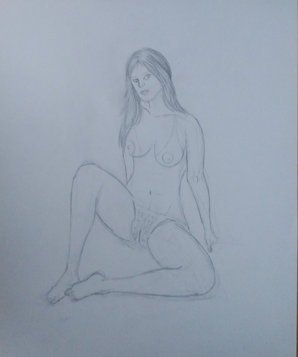 —práctica de poses:  
#traditionalart 
#penart 
#sketch 
#graffitiart 
#pinupart 
#drawingexercise