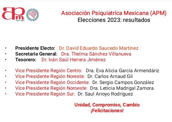 davidsaucedomtz's tweet photo. Les comparto con mucho gusto que a partir del bienio 2024-2025 iniciaré funciones como #presidenteelecto para la APM. Esto me llena de orgullo y satisfacción. Bienvenidas las ideas  que tengan para nuestra Asociación. https://t.co/mBRljIw3BP