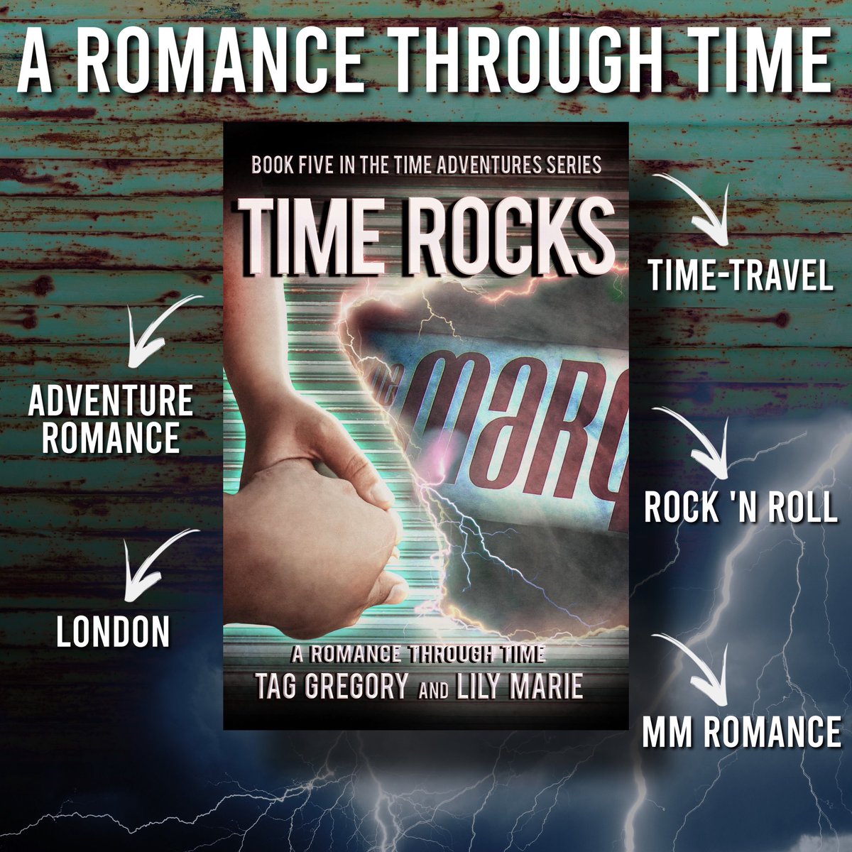 TagWritesBooks's tweet photo. So excited to announce that my next book - Time Rocks - is here:

Set in the 60s Soho Music Scene, this one is a fun rock'n'roll romp. If you're a #Music fan, this is the #timetravel #Romance for you!

B2R: https://t.co/lZDSdcKbTk
Zon: https://t.co/n499E5njBR

#IndieAuthor #Books https://t.co/2KfzP57OSZ