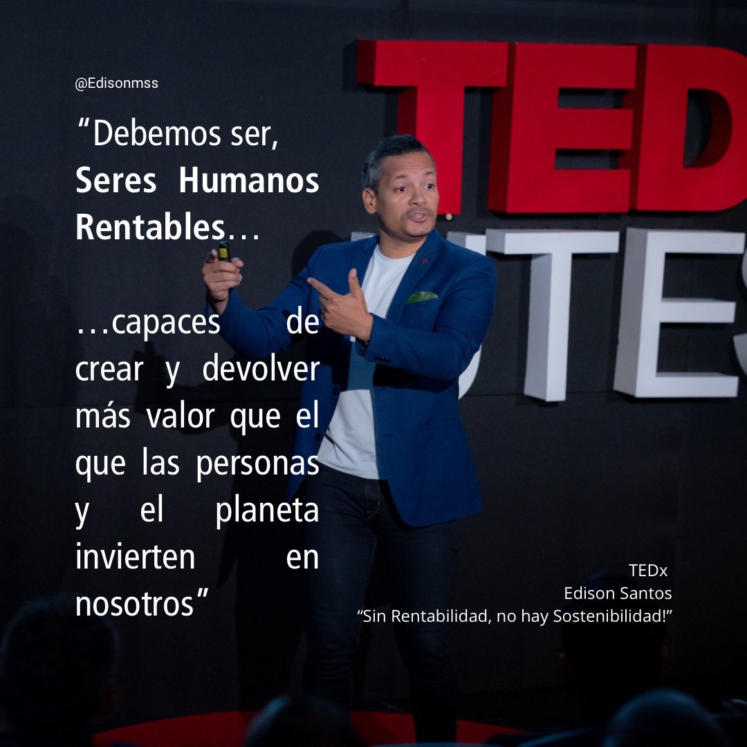Ver TEDx “Sin rentabilidad no hay sostenibilidad!” Click aquí: youtu.be/IH2QqjsVRqs?si…