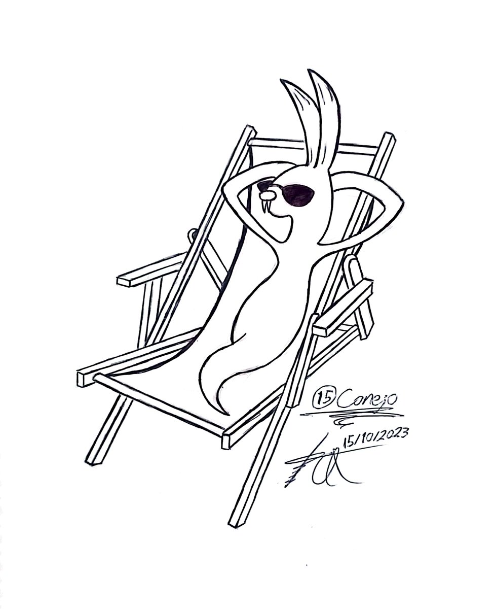 jaram1999's tweet image. Day 15: Today was a lazy Sunday, and our dear friend Conejo from #FADEV knows it.
Día 15: Hoy fue un domingo de flojera, y nuestro querido Conejo del #FADEV y @GuaridaFotante lo sabe.
#inktober #inktober2023day15 #guaridafotante #blasverso #rabbit #conejo