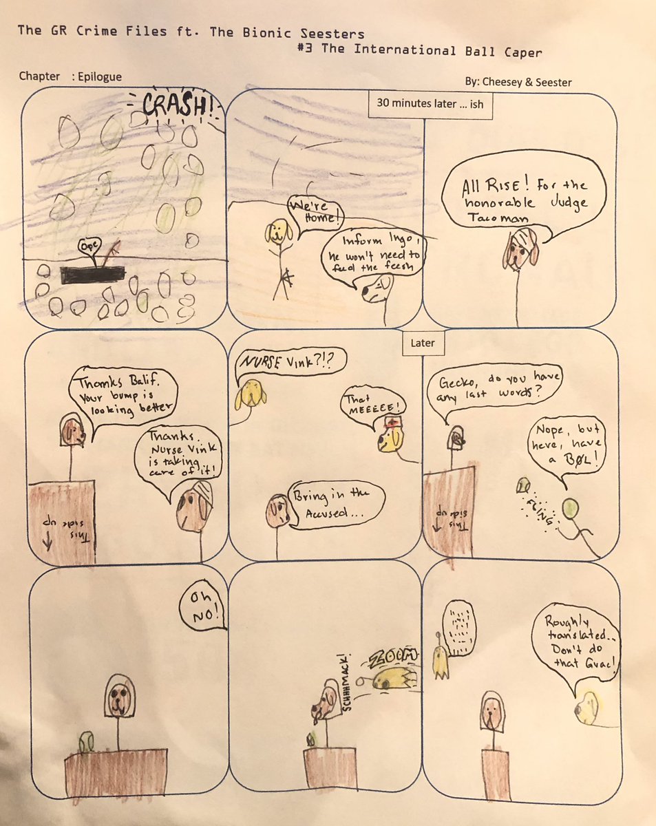 CheeseyComics's tweet image. GR Crime Files ft The Bionic Seesters #3 The International Ball Caper

Epilogue 

#GoldenRatio #CrimeFiles #Fling #Bøl