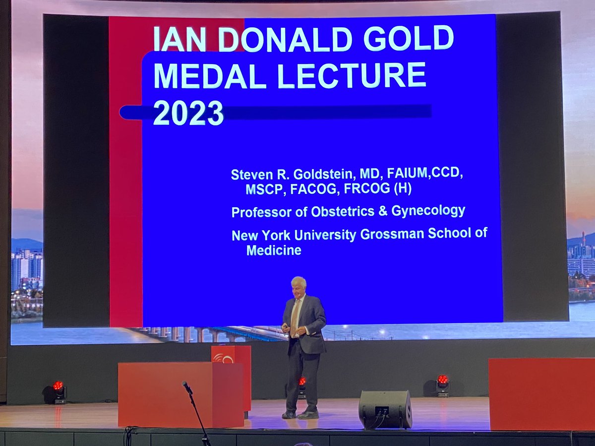 The Ian Donald 🏅 for Professor Steve Goldstein 👏🏻👏🏻👏🏻
an example of commitment and tireless work in gynecology and obstetrics #ISUOG2023 <a href="/ISUOG/">ISUOG</a> #LoveUltrasound
