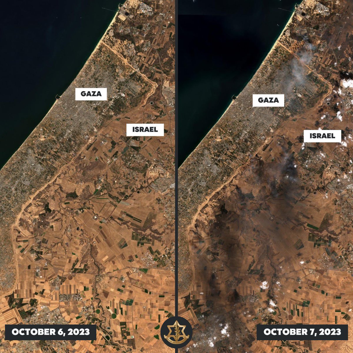 The lengths Hamas is willing to go in order to commit war crimes are visible even from outer space.